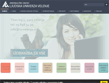 Tablet Screenshot of lu-velenje.si